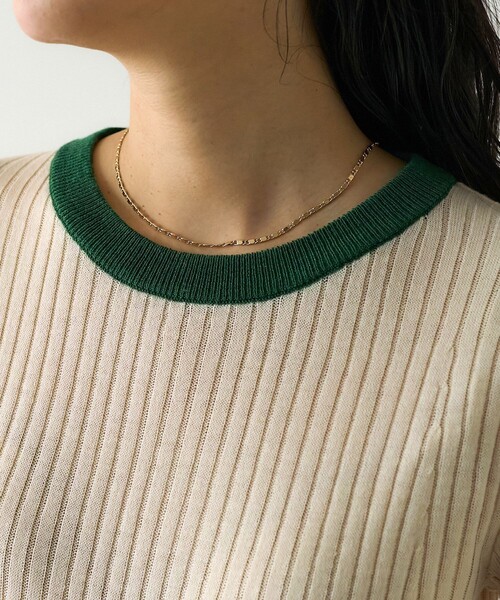 FREAK'S STORE（フリークスストア）の「ウォッシャブル リンガーニット/リブニット（ニット/セーター・レディース・グレー/オフホワイト/ベージュ・ﾌﾘ-）」の12枚目の写真