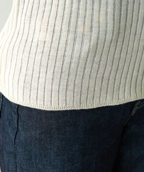 FREAK'S STORE（フリークスストア）の「ウォッシャブル リンガーニット/リブニット（ニット/セーター・レディース・グレー/オフホワイト/ベージュ・ﾌﾘ-）」の14枚目の写真