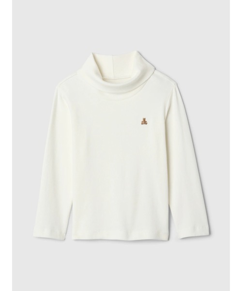 GAP（ギャップ）の「babyGap ブラナン フェイバリット オーガニックコットン タートルネック（Tシャツ/カットソー・キッズ・ネイビー/オフホワイト・110cm/105cm/100cm/80ｃｍ/90cm/95cm）」の2枚目の写真