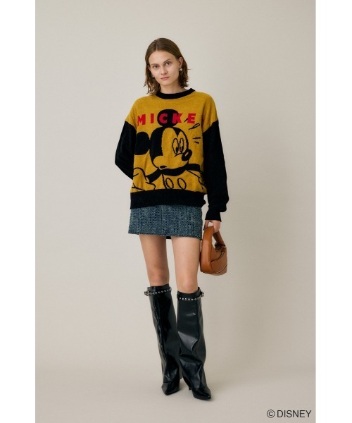 Disney × MOUSSY MD MALL YARN セーター セール】MD MALL YARN セーター（Tシャツ/カットソー）｜Disney