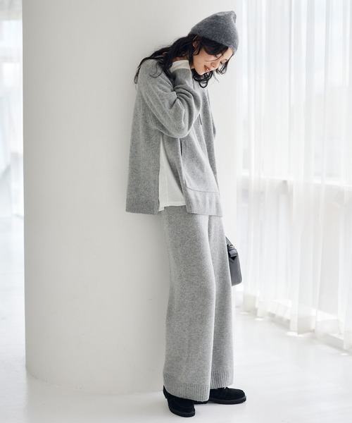 BARNYARDSTORM(バンヤードストーム)の「BARNYARDSTORM / ワイドニットパンツ(その他パンツ・レディース・グレー/ホワイト・0/1)」の6枚目の写真