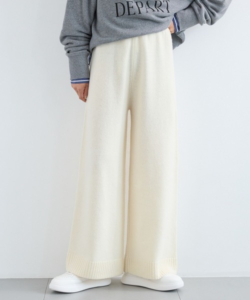 BARNYARDSTORM(バンヤードストーム)の「BARNYARDSTORM / ワイドニットパンツ(その他パンツ・レディース・グレー/ホワイト・0/1)」の7枚目の写真