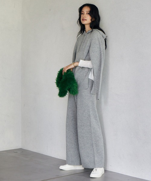 BARNYARDSTORM(バンヤードストーム)の「BARNYARDSTORM / ワイドニットパンツ(その他パンツ・レディース・グレー/ホワイト・0/1)」の16枚目の写真