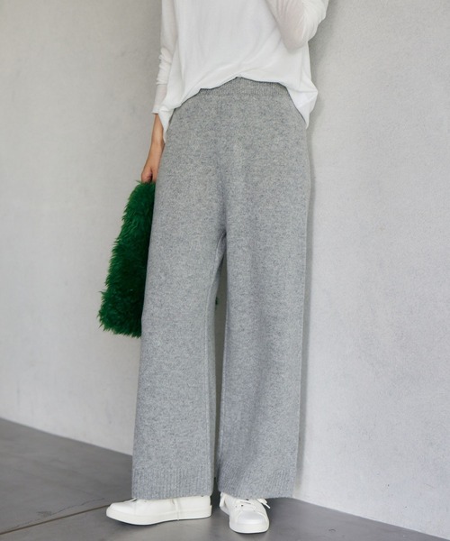 BARNYARDSTORM(バンヤードストーム)の「BARNYARDSTORM / ワイドニットパンツ(その他パンツ・レディース・グレー/ホワイト・0/1)」の12枚目の写真
