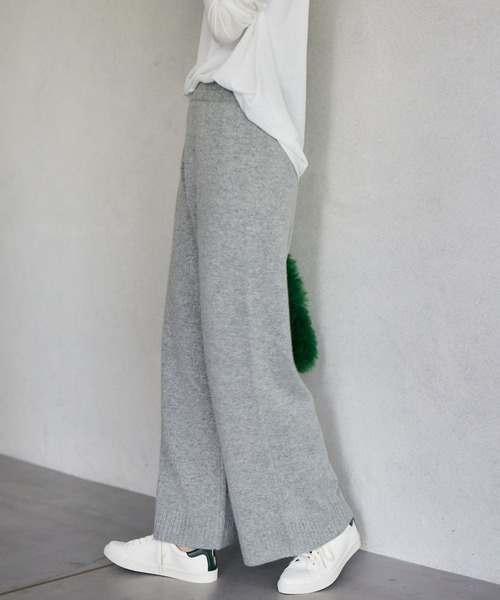 BARNYARDSTORM(バンヤードストーム)の「BARNYARDSTORM / ワイドニットパンツ(その他パンツ・レディース・グレー/ホワイト・0/1)」の13枚目の写真