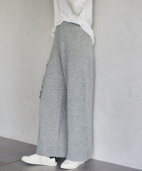 BARNYARDSTORM(バンヤードストーム)の「BARNYARDSTORM / ワイドニットパンツ(その他パンツ・レディース・グレー/ホワイト・0/1)」の14枚目の写真