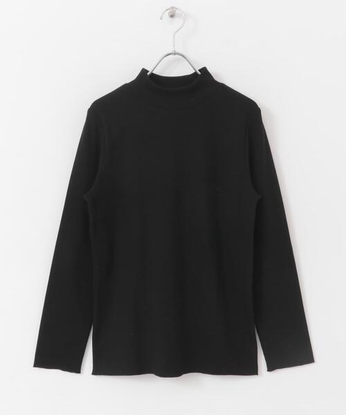 URBAN RESEARCH DOORS（アーバンリサーチドアーズ）の「『UR TECH』テレコハイネックTシャツ（Tシャツ/カットソー・レディース・ブラック/チャコールグレー/オフホワイト・MEDIUM）」の14枚目の写真