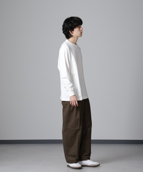 PENNEYS(ぺニーズ)の「PENNEYS/PENNEYS BLACK ワンポイントTシャツ長袖(Tシャツ/カットソー・メンズ・チャコール/ホワイト・M/L)」の7枚目の写真