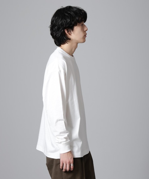 PENNEYS(ぺニーズ)の「PENNEYS/PENNEYS BLACK ワンポイントTシャツ長袖(Tシャツ/カットソー・メンズ・チャコール/ホワイト・M/L)」の5枚目の写真