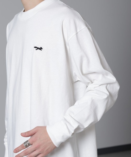 PENNEYS(ぺニーズ)の「PENNEYS/PENNEYS BLACK ワンポイントTシャツ長袖(Tシャツ/カットソー・メンズ・チャコール/ホワイト・M/L)」の21枚目の写真
