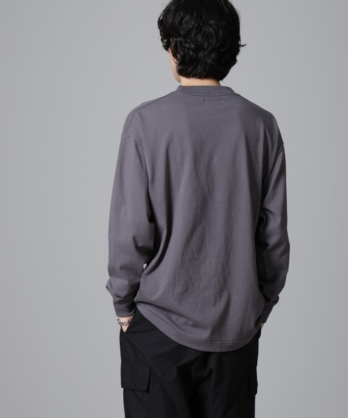 PENNEYS(ぺニーズ)の「PENNEYS/PENNEYS BLACK ワンポイントTシャツ長袖(Tシャツ/カットソー・メンズ・チャコール/ホワイト・M/L)」の13枚目の写真