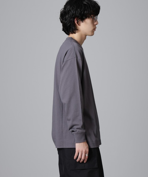PENNEYS(ぺニーズ)の「PENNEYS/PENNEYS BLACK ワンポイントTシャツ長袖(Tシャツ/カットソー・メンズ・チャコール/ホワイト・M/L)」の11枚目の写真