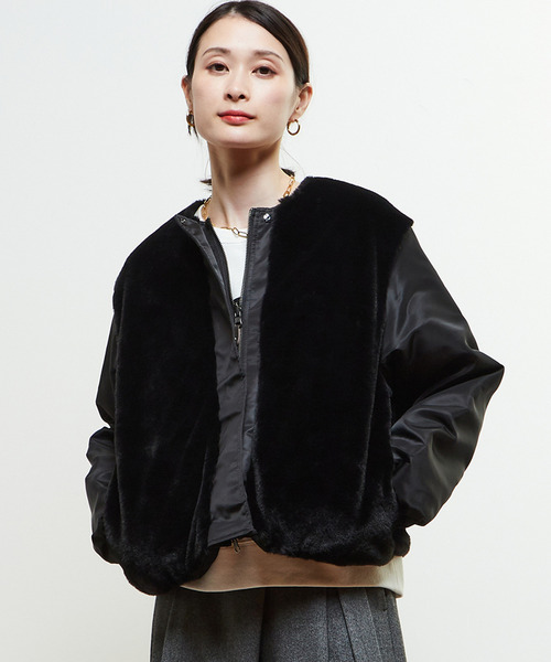 【STELLA CIFFON】soffitto別注リバーシブルブルゾン
