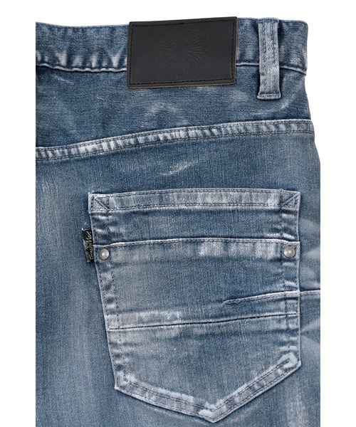 TORNADO MART（トルネードマート）の「TORNADO MART∴ペイントクリアコーティングシューカットデニム（デニムパンツ・メンズ・ブルー系2/グレー・M/L/LL/XXL/S）」の14枚目の写真