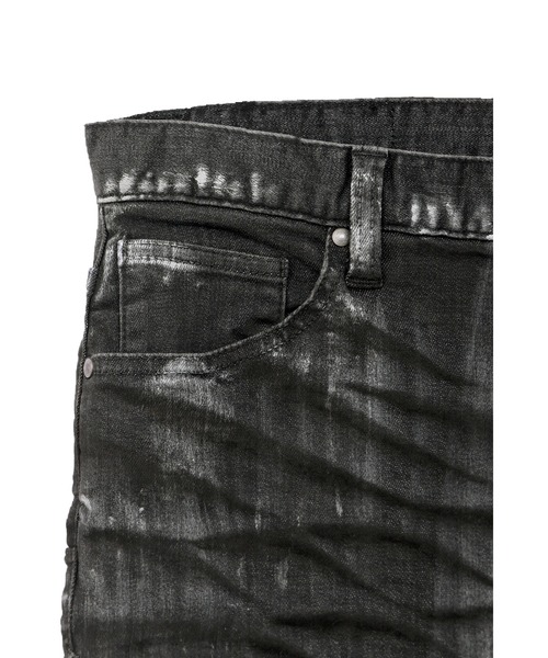 TORNADO MART（トルネードマート）の「TORNADO MART∴ペイントクリアコーティングシューカットデニム（デニムパンツ・メンズ・ブルー系2/グレー・M/L/LL/XXL/S）」の5枚目の写真