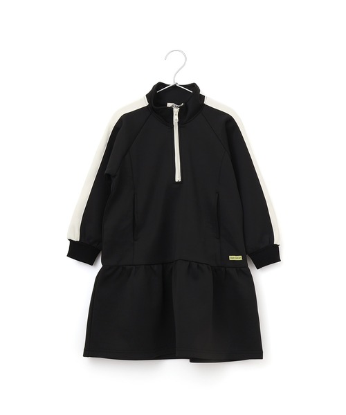 MAKE YOUR DAY(メイクユアデイ)の「トラックワンピース■150.160cm(ワンピース・キッズ・イエロー/サーモンピンク/ブラック・150/160)」の2枚目の写真
