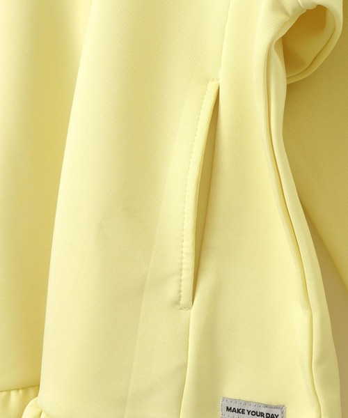 MAKE YOUR DAY(メイクユアデイ)の「トラックワンピース■150.160cm(ワンピース・キッズ・イエロー/サーモンピンク/ブラック・150/160)」の10枚目の写真