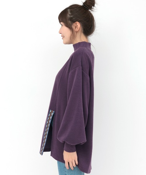 チチカカ(チチカカ)の「アシメスリットプルオーバー(Tシャツ/カットソー・レディース・ベージュ/グリーン/パープル/ブラック・FREE)」の9枚目の写真