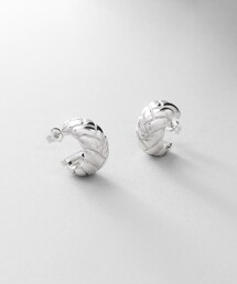 COCOSHNIK♡両耳ピアス K10トリニティモチーフ フープピアス（ピアス（両耳用