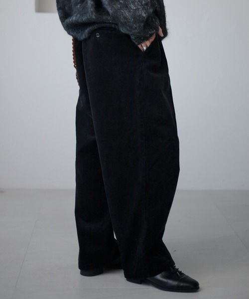 epnok(エプノック)の「コーデュロイワイドパンツ(その他パンツ・メンズ・ブラック/オフホワイト/チャコールグレー・マルチサイズ)」の9枚目の写真