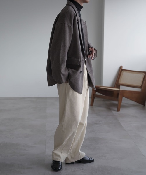 epnok(エプノック)の「コーデュロイワイドパンツ(その他パンツ・メンズ・ブラック/オフホワイト/チャコールグレー・マルチサイズ)」の21枚目の写真