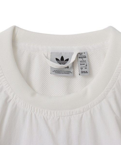adidas(アディダス)の「adidas WOVEN CREW / アディダス ウーブン クルー(スウェット・レディース・ホワイト・L/M/S)」の2枚目の写真