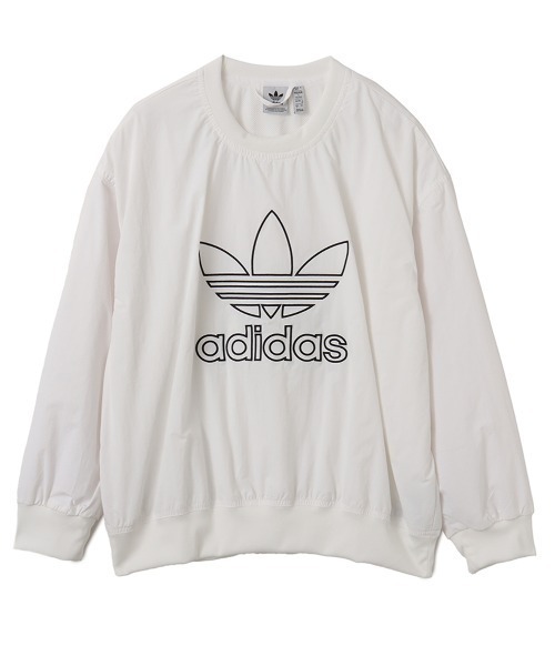 adidas(アディダス)の「adidas WOVEN CREW / アディダス ウーブン クルー(スウェット・レディース・ホワイト・L/M/S)」の3枚目の写真
