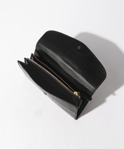 長財布　 954/SA クロコ型押し レッド Felisi - 【ゴンゴン様】フェリージ ロングウォレット 954/SA クロコ型
