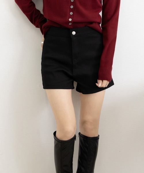 Miniministore(ミニミニストア)の「裏起毛 デニムショートパンツ レディース(デニムパンツ・レディース・ブラック・M/L/S/XL)」の8枚目の写真
