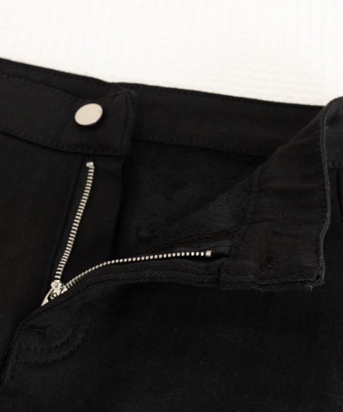 Miniministore(ミニミニストア)の「裏起毛 デニムショートパンツ レディース(デニムパンツ・レディース・ブラック・M/L/S/XL)」の16枚目の写真