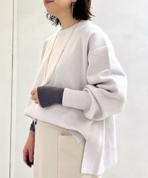 human woman | ◆【ウォッシャブル】コットンカシミヤジャカードプルオーバー(ニット/セーター)