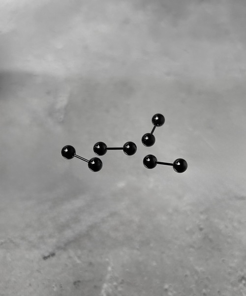 SBG（エスビー）の「SBG ストレートバーベルボディピアス(4本セット)（ピアス（両耳用）・メンズ・ブラック/シルバー系その他2/ブラック系その他/シルバー/ブラック系その他2/シルバー系その他・#18/#16）」の3枚目の写真