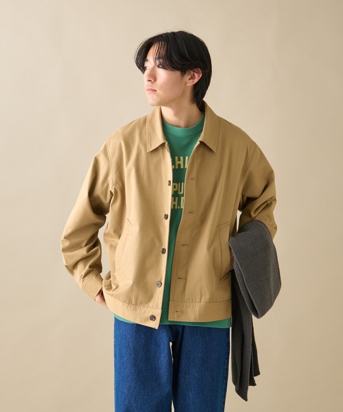 Re LABEL コットンツイルハーフジャケット（ブルゾン）｜CIAOPANIC TYPY（チャオパニックティピー）