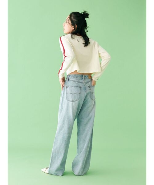 Ungrid（アングリッド）の「【WEB限定】サイドラインラグランロングスリーブTee（Tシャツ/カットソー・レディース・ピンク/アイボリー/ネイビー・FREE）」の15枚目の写真