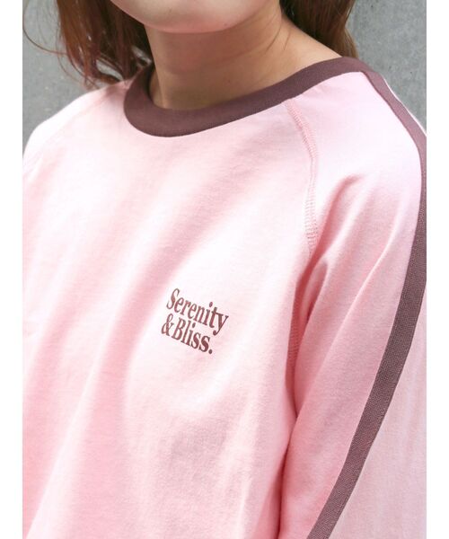 Ungrid（アングリッド）の「【WEB限定】サイドラインラグランロングスリーブTee（Tシャツ/カットソー・レディース・ピンク/アイボリー/ネイビー・FREE）」の17枚目の写真