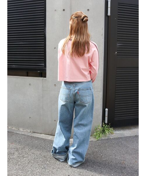 Ungrid（アングリッド）の「【WEB限定】サイドラインラグランロングスリーブTee（Tシャツ/カットソー・レディース・ピンク/アイボリー/ネイビー・FREE）」の10枚目の写真