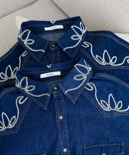 デニム刺繍ウエスタンシャツ（シャツ/ブラウス）｜DISCOAT（ディス