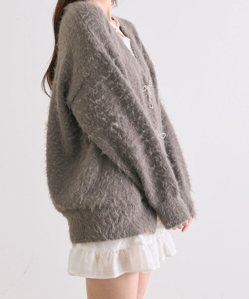 OLIVE des OLIVE（オリーブデオリーブ）の「ティアードミニフリルスカート（スカート・レディース・オフホワイト/レオパード/ホワイト系その他・FREE）」の9枚目の写真