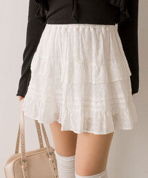 OLIVE des OLIVE | ティアードミニフリルスカート(スカート)