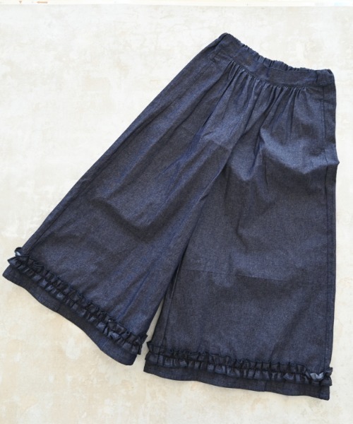 NHT（エヌエイチティー）の「NHT/エヌエイチティー フリルロングパンツ（その他パンツ・キッズ・ブルー系その他7/ベージュ系その他6/ブラック・120cm/130cm/140cm/150cm/160cm/110cm）」の13枚目の写真