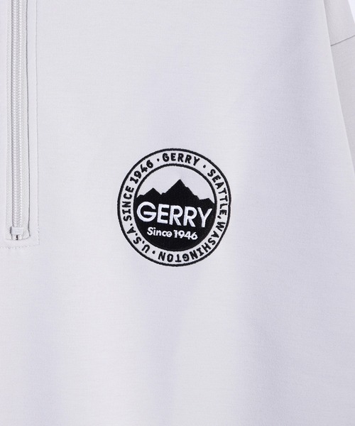 GERRY(ジェリー)の「GERRY ブランドロゴ刺繍 シルクタッチ ハーフジップ 長袖(スウェット・メンズ・ブルー/ホワイト/ライトグレー・LL/M/L)」の19枚目の写真