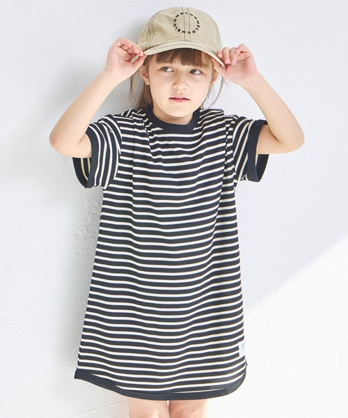 pairmanon(ペアマノン)の「【リンクコーデ】【ふんわりワッフル】ボーダー パイピングワンピース(ワンピース・キッズ・ホワイト系その他/ピンク系その他/ブラック系その他/ブラウン/ピンク系その他2・140/120/110/150/100/90/130)」の11枚目の写真