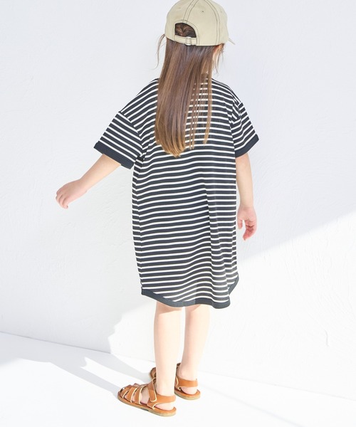 pairmanon(ペアマノン)の「【リンクコーデ】【ふんわりワッフル】ボーダー パイピングワンピース(ワンピース・キッズ・ホワイト系その他/ピンク系その他/ブラック系その他/ブラウン/ピンク系その他2・140/120/110/150/100/90/130)」の13枚目の写真