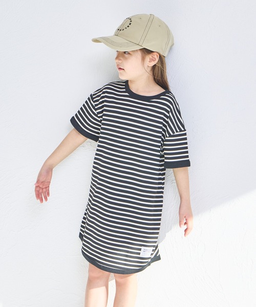 pairmanon(ペアマノン)の「【リンクコーデ】【ふんわりワッフル】ボーダー パイピングワンピース(ワンピース・キッズ・ホワイト系その他/ピンク系その他/ブラック系その他/ブラウン/ピンク系その他2・140/120/110/150/100/90/130)」の15枚目の写真