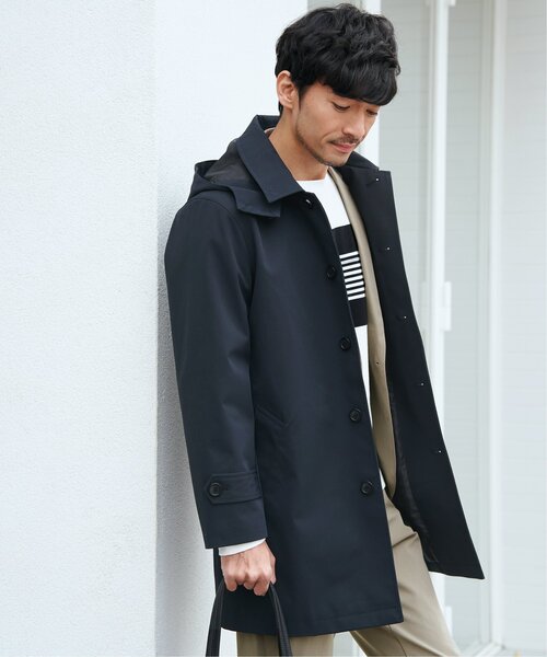 雑誌MonoMax4月号掲載】撥水ピケフードステンカラーコート（ステン