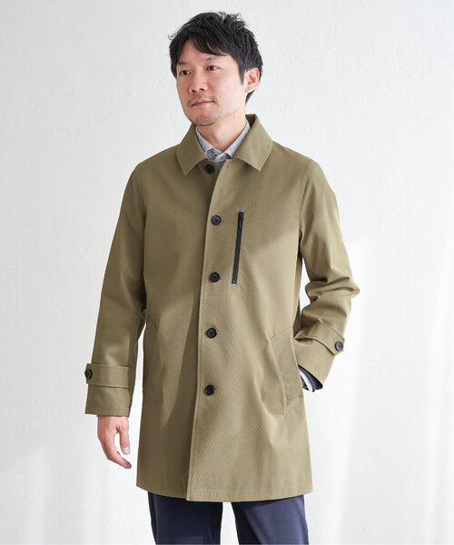 撥水フードステンカラーコート ステンカラーコート コート 撥水フードステンカラーコート メンズ