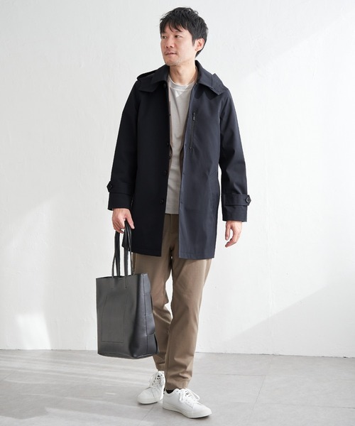 【極美品・レア】keisuke yoneda ステンカラーコート モカブラウンM 極美品・レア】keisuke yoneda ステンカラーコート モカブラウン