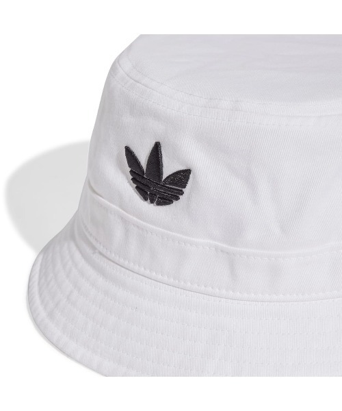adidas(アディダス)の「adidas Originals ADICOLOR BUCKET HAT(アディダス オリジナルス アディカラー トレフォイル バケットハット)(ハット・メンズ・ブラック/ホワイト・SMALL/LARGE/MEDIUM)」の7枚目の写真