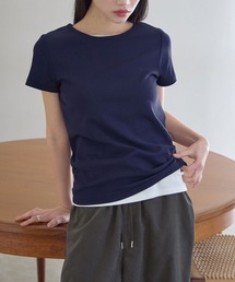 ラウンドネック半袖Tシャツ