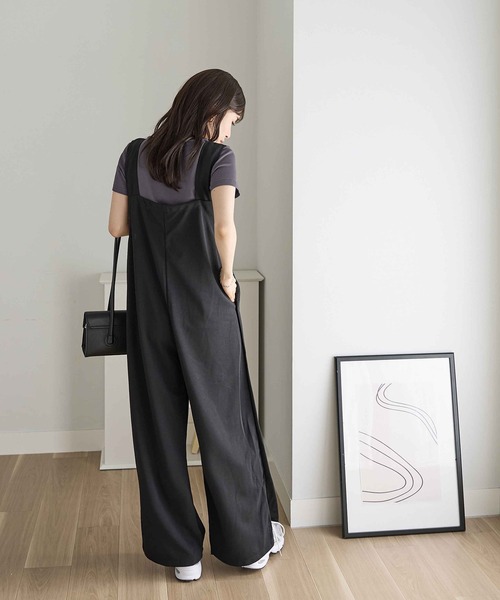 CHAN ME（チャンミ）の「ラウンドネック半袖Tシャツ（Tシャツ/カットソー・レディース・グレー/チャコールグレー/ブラック/ホワイト/ピンク/ネイビー・MEDIUM/LARGE/X-LARGE）」の11枚目の写真